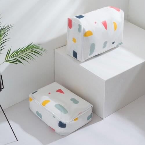 Fashion Quilt Storage Bag Damp-proof Big Clothes Organizer Luggage Wardrobe Organizer Waterproof Large Bedding Storage Bags