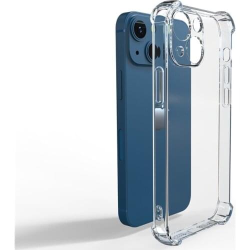 Shockproof Airbag Transparent Colorful Silicone Phone Case For iPhone 11 12 13 Pro Max Mini 6 7 8 Plus Xr Xs Max Soft Back Cover