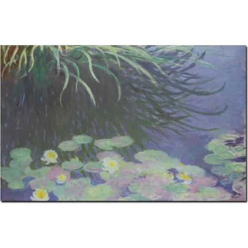 Water Lilies In The Pond Oil Paintings By World Famous Artist Monet Canvas Paintings Reproductions Home Decorative Pictures