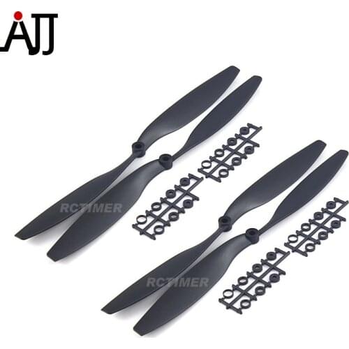 12Pair Rctimer 1245 12x4.5'' Carbon Reinforced Propeller EPP Counter Rotating Props for RC Quadcopter Multirotor Replacement Pro