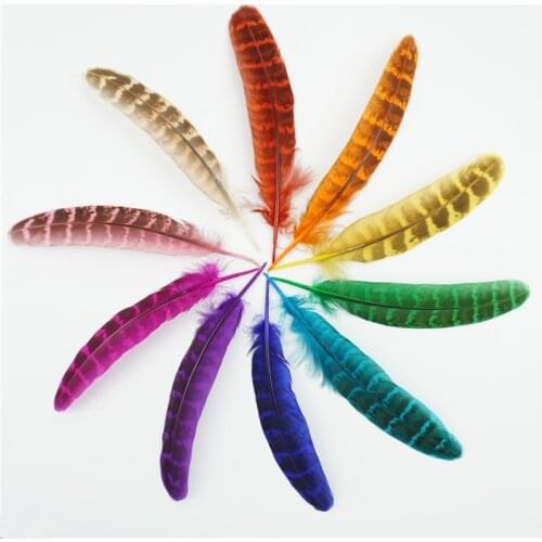 Wholesale10-15cm Colored Female Pheasant Feathers for Crafts DIY Natural Plumes Headdress Accessories Wedding Party Decorations