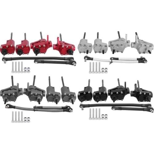 Rear Front Portal Axle W/Steering Link Transmission Shaft Fit for Axial SCX10 II 90046 90047 RC Car