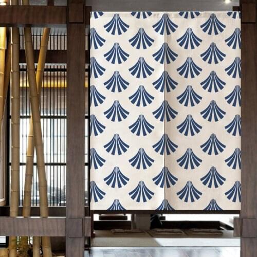 Japanese Style Door Curtain Half Curtain Partition Curtain Bedroom Bathroom Curtain Living Room Kitchen Curtain Noren