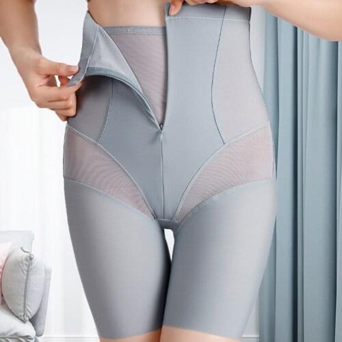 Women Belly Flat Shaping Panties Slimming Underwear High Rise Body Shaper Tummy Trimmer Butt Lifter Shapewear With Zipper