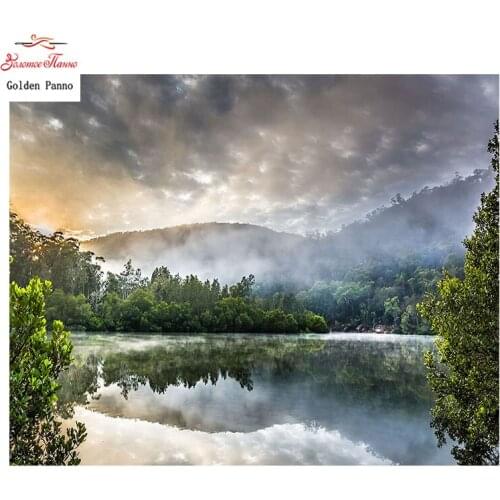 Golden panno,Full,DIY Diamond Embroidery,5D,Diamond Painting,Cross Stitch,3D,Diamond,Christmas,Needlework,wall ,Mountains 0111