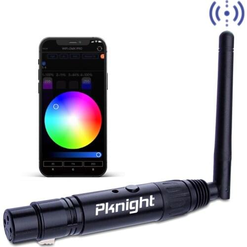2.4G Wireless WIFI DMX Controller Compatible With Apps Using ArtNet/sACN/RDM Protocol