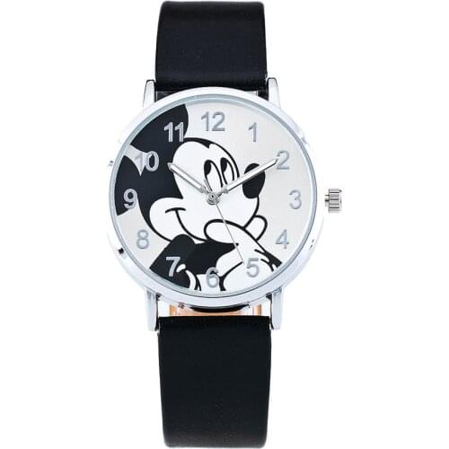 Relogio Feminino Fashion Casual Cartoon Women Watches Leather Strap Children Girl Boy Watch Kids Quartz Wristwatches