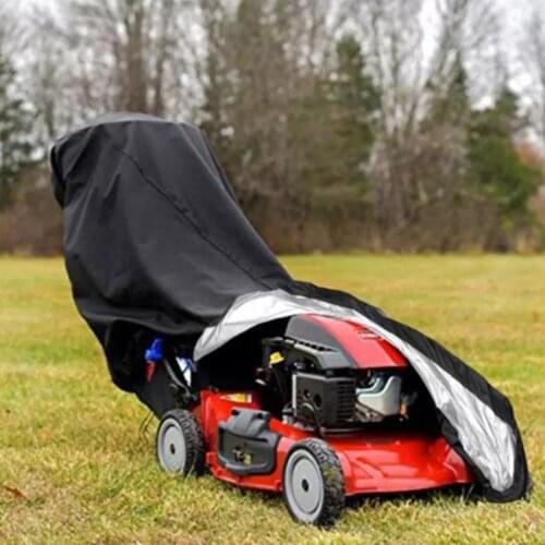 210D Oxford Lawn Mower Cover Anti Dust Sun Protection Tractor Cover With Bag Push Mowers Supplies Dust Covers Shade Protecter