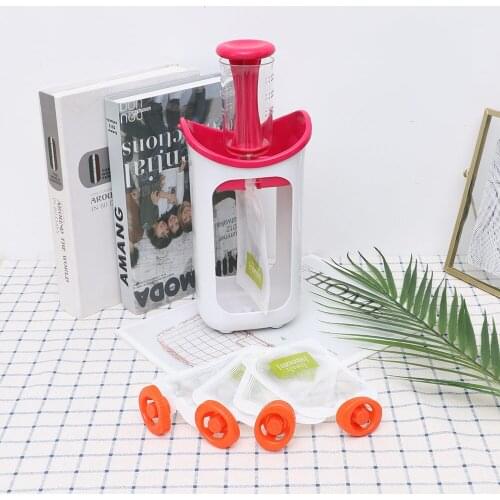 Baby Food Supplement Storage Bag Children Puree Squeezer Household Fruit Juice Dispenser Manual Container Infant Manual Juicers