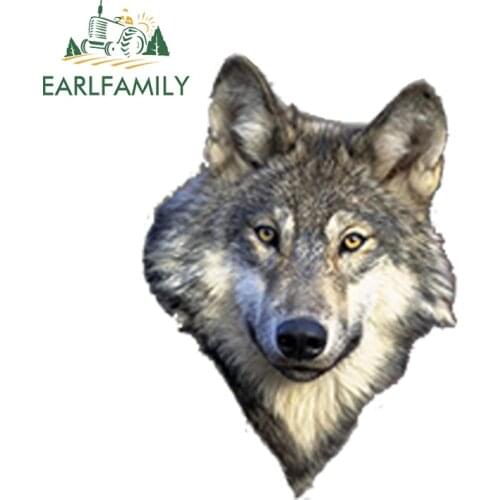 EARLFAMILY 13cm x 9.1cm Car Styling Car Sticker Adesivo Adesivi Auto Moto Tuning Biker Lupo Wolf R1 Waterproof Car Accessories