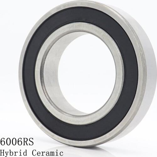 6006 Hybrid Ceramic Bearing 30x55x13 mm ABEC-1 ( 1 PC ) Bicycle Bottom Brackets & Spares 6006RS Si3N4 Ball Bearings