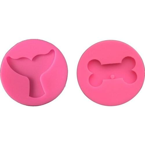 Mermaid tail fish bone cooking tools fondant DIY cake silicone moulds chocolate baking decoration candy Resin craft