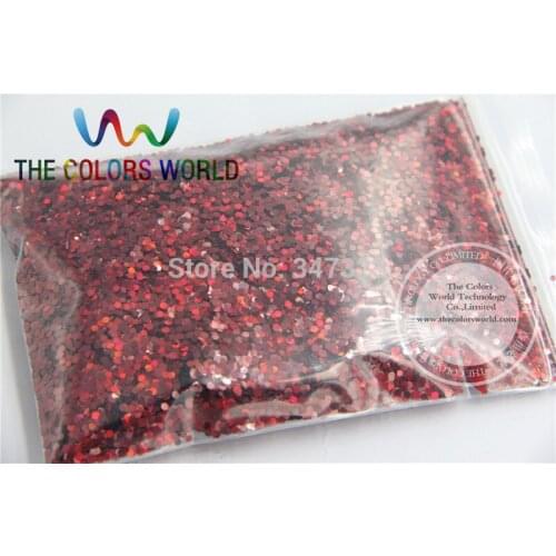 1.5MM Laser Wine Red Color Glitter Spangles ,holographic Color Sequins for nail art or Other DIY decora