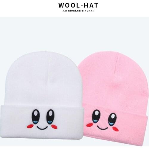 Fashion Elasticity Cartoons Beanie Winter Keep Warm Girl Boy Fashion New Autumn Crimping Women Knitted Hat Skull Cap