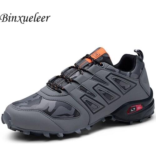 Men Casual Shoes Breathable Mesh Sport Shoes Outdoor Training Sneakers Lace Up Anti Slip Shoes Male New