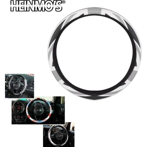 Car Steering Wheel Cover Decal Decoration Accessories For Mini Cooper JCW Clubman Countryman F54 F55 F56 F60 R55 R56 R60