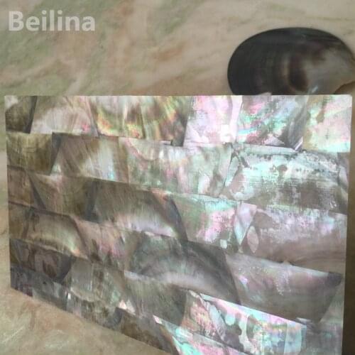 1lot（5pieces）Natural Black Mother of Pearl Shell Sheet Laminated For And Furniture Inlay DIY Home Crafts Decoration Materials