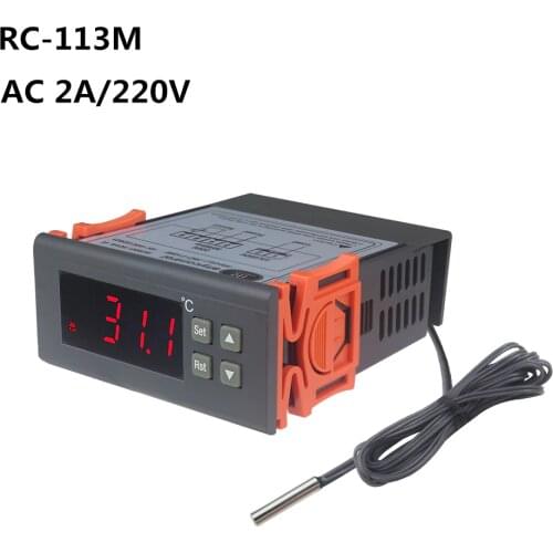RC-113M AC 220V 2A PID Digital Thermostat Regulator Termostato Temperature Controller for Incubator Lab