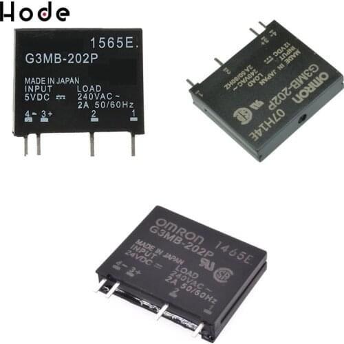 Relay Module G3MB-202P G3MB 202P DC-AC PCB SSR In 5V 12V 24V DC Out 240V AC 2A Solid State Relay Module