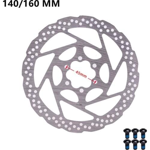 140mm 160mm Road Bike Brake Disc Rotor With 6 Bolts For MTB Mountain Bicycle Stainless Steel Standard 6 Hole Cycling Parts