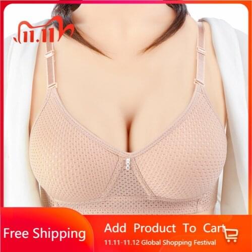 Sexy Bras for Women Lingerie Black Red Bra Push Up Seamless Wire Free Brassiere Plus Size B C Cup Underwear