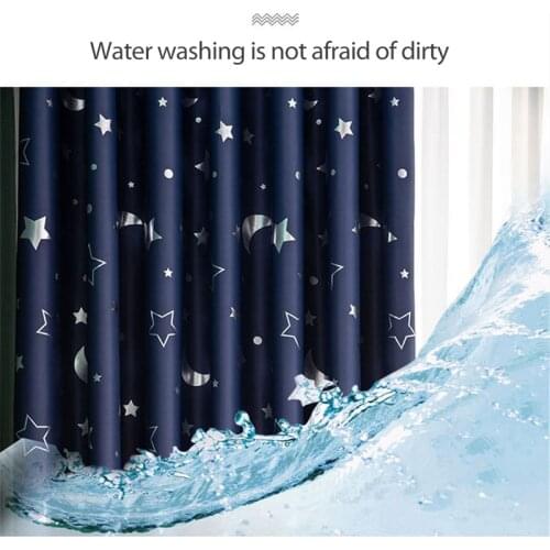 Modern Living Room Blackout Curtains Bedroom Solid Blackout Curtains Finished Blinds Blackout Heat Insulation Home Decoration