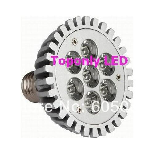 High power 7w e27 par30 led bulbs AC85-265V led spotlight lamp safe and bright for indoor lighting 100pcs/lot DHL free shipping