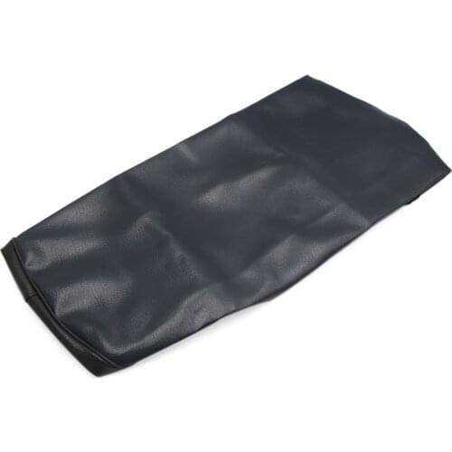 Uxcell Black Faux Leather Motorcycle Saddle Skins Seat Cover Protector for GY6 125