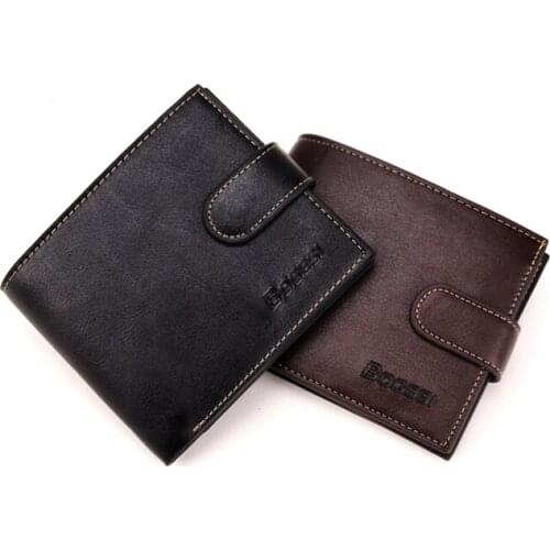 High Quality Mens Hasp Wallet PU Leather Male Casual Short Wallets Men Money Clip Coin Purse Photo Holders Card Holder
