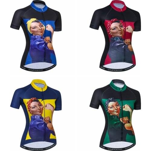 Weimostar Women Cycling Jersey Summer roupa ciclismo MTB Jerseys Bicycle Clothing Wear Top Racing muscle Clothing Wear