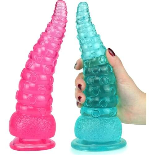 Jelly Octopus Feet Anal Dildo Butt Plug Orgasm Stimulate Anal Plug Tentacle Dildos Massage Anal Toy Sex Toys For Woman Men Gays