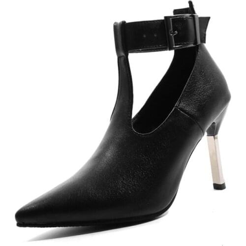 Big Size 11 12 13 14 15 16 17 ladies high heels women shoes woman pumps Buckle Fine-heeled high-heeled single shoes