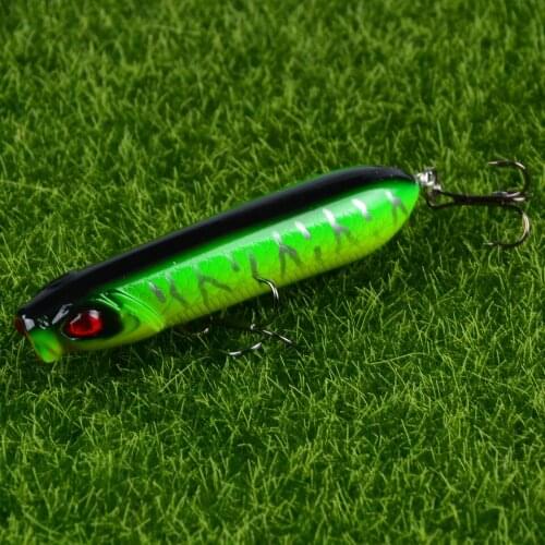 1PCS Topwater Bait Fishing Lure 85mm 11.5g Hard Popper Lure 6# Hooks Isca Artificial Crankbait Wobbler For Perch Leurre