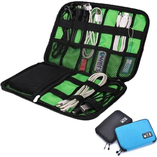 2018 Outdoor Activities Travel Data Lines Backpack Tactical Bags Backpack Tactical Bag SD Card Charger Data Cable Zipper Bag