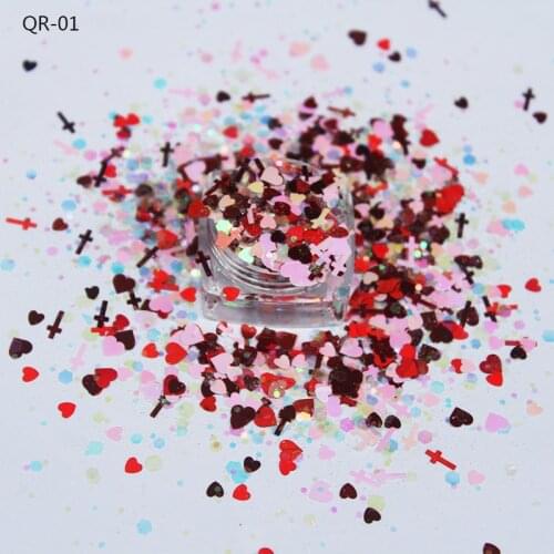 50g Iridescent Hollow Heart Tumbler Glitter For Face Body Hair And Nail Art Loose Glitter Nail Supplier Crafts Resin SHAPE GLIT