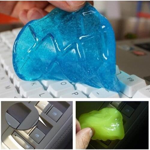 Car Air Vent Outlet Grille Dust Dirt Cleaner Glue Soft Sticky Gum Silica Gel Clean Tool Keyboard Cleaning