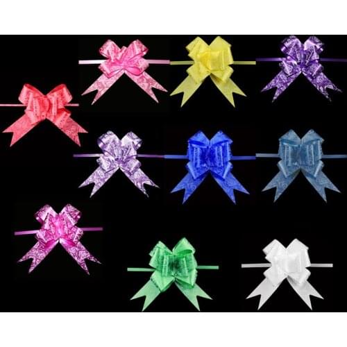 Rose prints Pull bows Wedding decorations Butterfly bow hand flower Anniversary party supplies DIY props 100pcs/lot wholesale