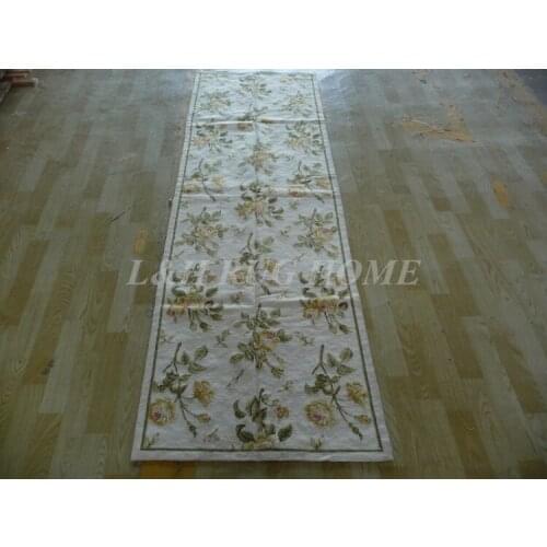 Free shipping 10K 2.5'X8' needlepoint handmade runners,100% New Zealand wool rug runner carpet