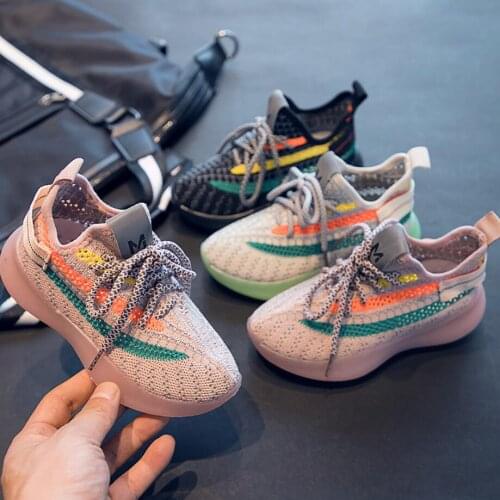 Kids Casual Shoes 2021 Autumn Baby Brand Trainers Children Fashion Sport Sneakers Boys Breathable Shoes Girls Running Shoes