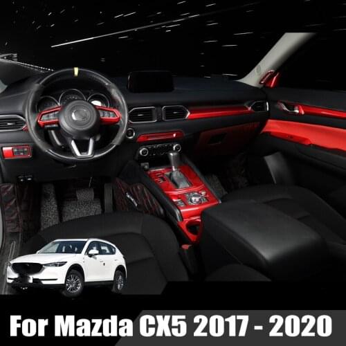 For Mazda CX5 2017 2018 2019 2020 Paint Red Gear Panel Decoration Frame Interior Modification