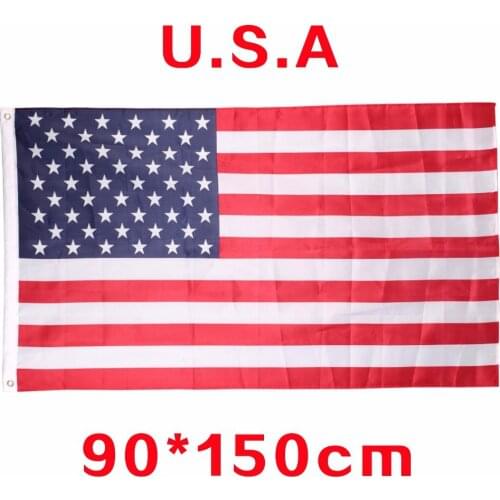 ANGRLY United Stated flag 3'x5' FT USA Flag150x90cm Polyester OR2'x3' FT OR small usa flags Be Proud Show off Your Patriotism