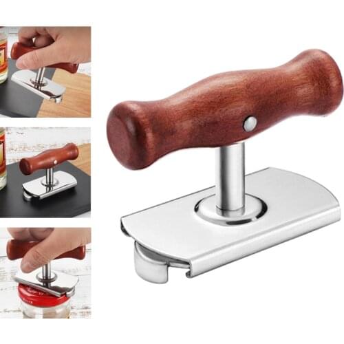Jar Opener Multifunction Adjustable for 23-100mm Bottle Can, Stainless Steel Lids Off Jar Opener Fit Seniors, Arthritis, Women