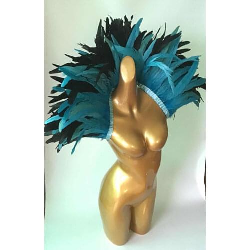 Carnival Festival Costume Showgirl Feather Collar For Party, Festival, ETC