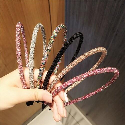 Bulk 36pc/lot Girls Shiny Luxury Rhinestone Hair Band High Quality Diamond Hair Hoop Accessories for Women Crystal Headbands