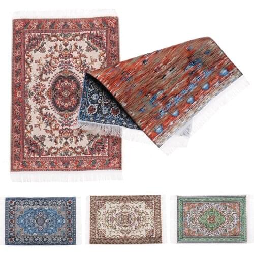 1/12 Scale Dollhouse Miniature Turkish Style Area Rug/Carpet/Mat Floor Coverings for Dolls House Any Rooms Furniture Decoration