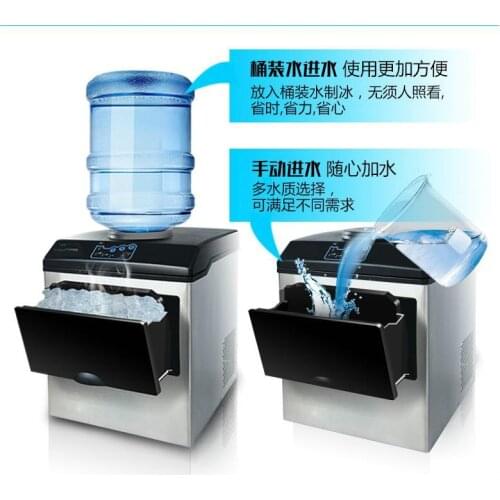 New Wholesale Barrel Water Ice Making Machine 25kg / 24H Electric Commercial Bullet Ice maker Machine 160W