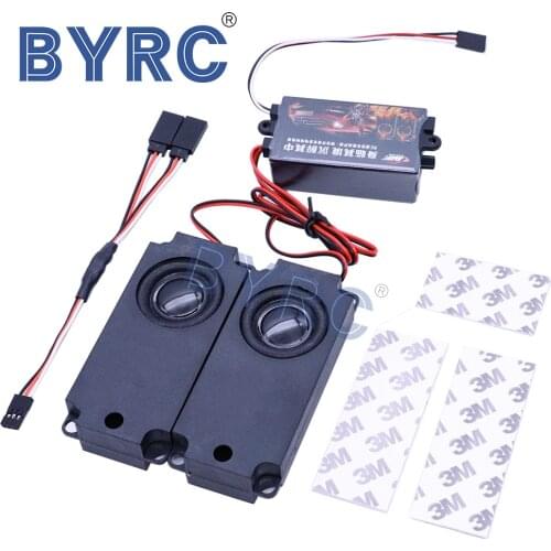 RC Car Parts Speakers 2 Generation Motor Sound Simulator Group 10 Effect Accelerator Linkage Engine Sound Simulator 1/10 Crawler