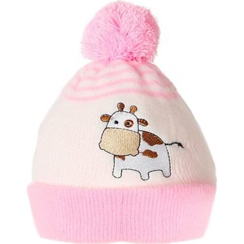 Baby Boy Hat Cute Pompom Baby Cap Warm Knitted Children Girls Hats Kids Caps Bonnet Autumn Winter