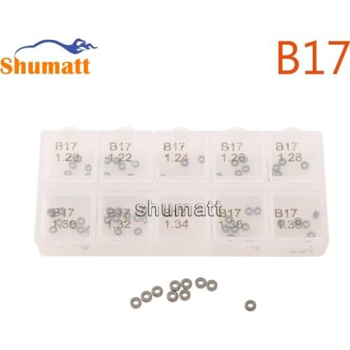 SHUMAT 100 PCS Adjusting Washer Shims B17 Thickness Size 1.20-1.38mm Accuracy :0.020mm fit for DEN-SO Common Rail Injector