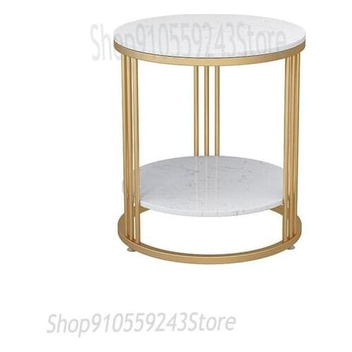 Nordic Marble Edge Several Modern Light Luxury Small Tea Table Corner Several Living Room Sofa Bedroom Side Cabinet Bedside Tabl